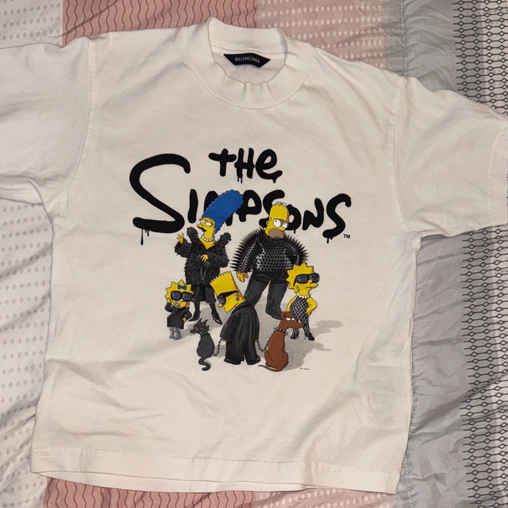 Balenciaga Kids The Simpsons Graphic Tee - White